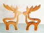 Preview: Holz Hirsch Deko, 20 x 14 cm