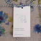 Mobile Preview: Leinen Geschirrtuch Kornblumen blau auf Natural, 45 x 65 cm - Linen Tales