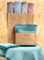 Preview: Solwang Frame Reinigungs- & Handtuch Set, gestrickt staubig blau