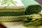 Preview: Solwang Reinigungstücher gestrickt, Waldgrün