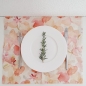 Mobile Preview: Leinen Tischset Blumen Blüten zart, 45 x 35 cm - Linen Tales