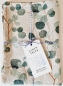 Preview: Leinen Geschirrtuch Eucalyptus on Natural, 45 x 65 cm - Linen Tales