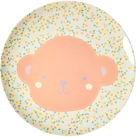 Rice Melamin Teller apricot Bär