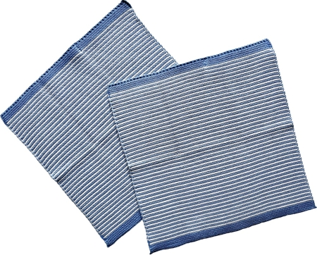 Solwang Spültuch gestreift blau 2stück