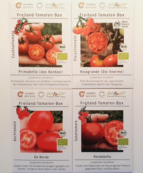 Culinaris Freiland-Tomaten-Box, BIO 8er Set