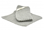 Solwang Topflappen 2 Stück gestrickt, Grau