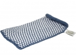 Solwang Abwaschlappen gestrickt, hellgrau lila 3 Stück